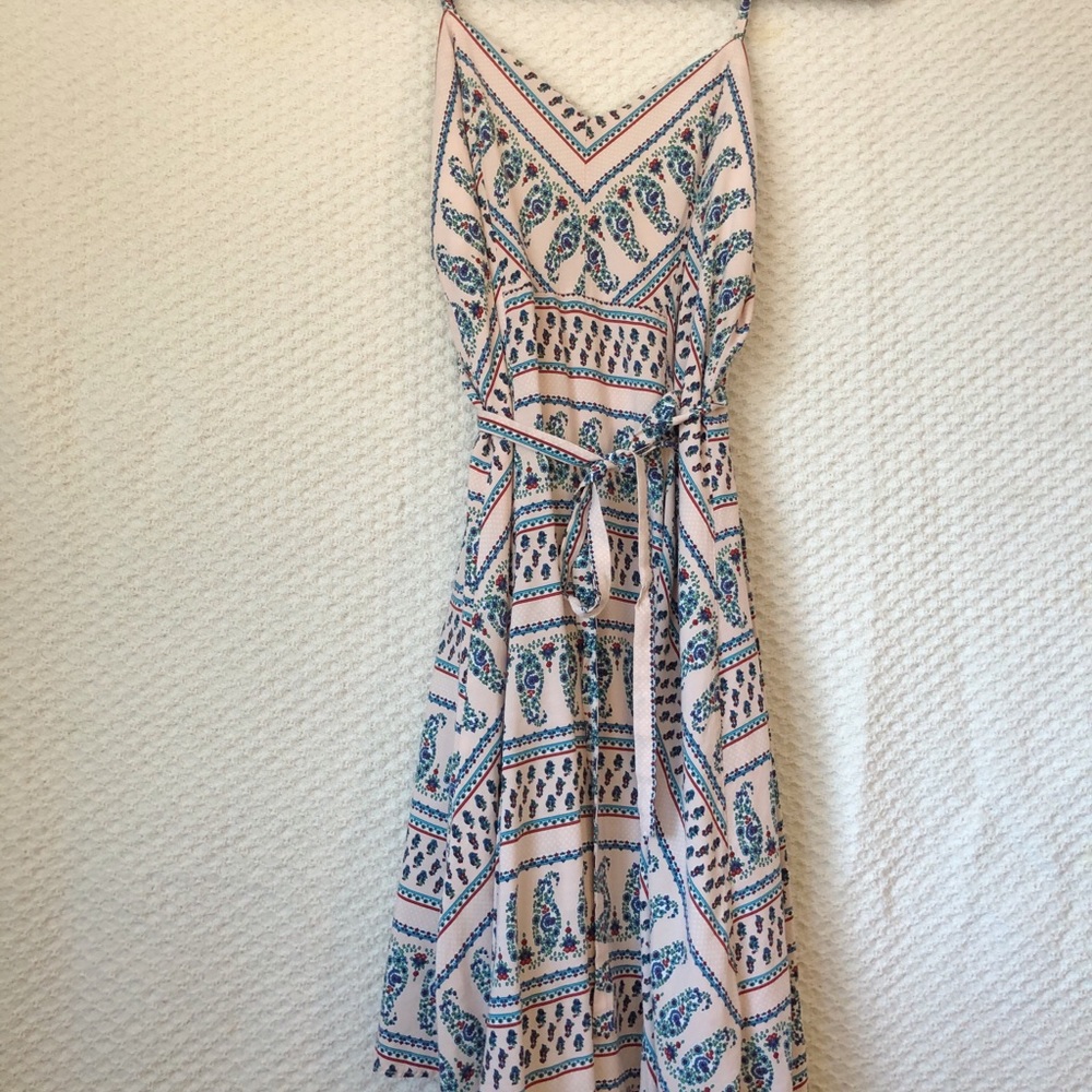 pink paisley dress